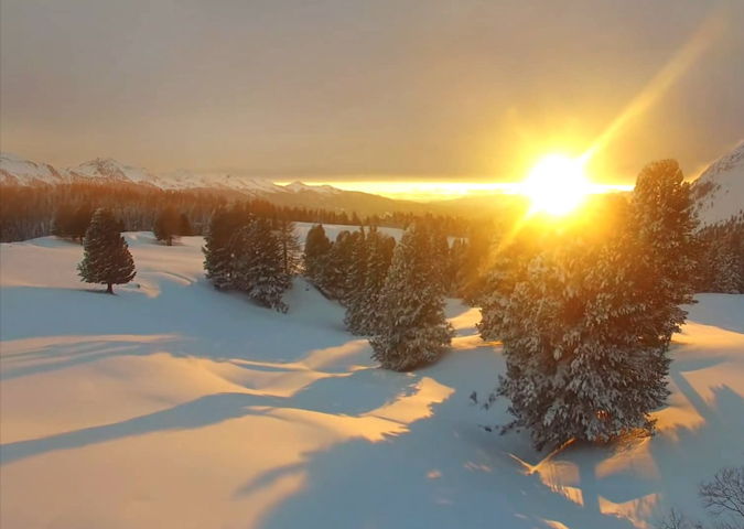 Tramonto all'Alpe Lusia